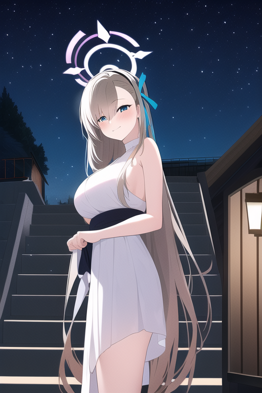 asuna (blue archive), middle hair, stairs, night sky,  s-160479310.png