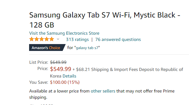 Screenshot_2020-11-21 Amazon com Samsung Galaxy Tab S7 Wi-Fi, Mystic Black - 128 GB Computers Accessories.png